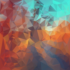 Fototapeta premium Polygonal mosaic abstract geometry background landscape.