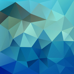 Polygonal mosaic abstract geometry background landscape in blue