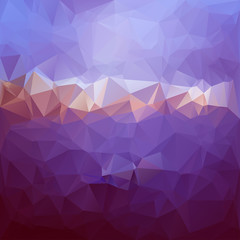 Naklejka premium Polygonal mosaic abstract geometry background landscape.