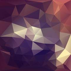 Fototapeta premium Polygonal mosaic background in violet, rose and yellow colors.