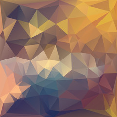 Polygonal mosaic background in orange and yellow colors.