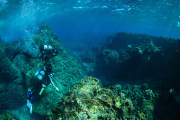 Fototapeta na wymiar Okinawa Scuba Diving