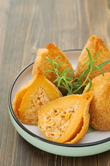 typical brazilian dish coxinhas de frango