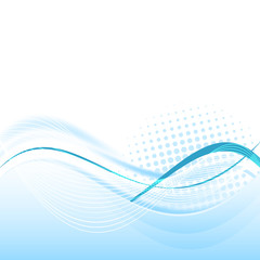 Abstract vector background with wavy composition