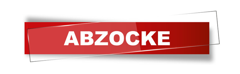 Fototapeta premium Button | Schild | Abzocke