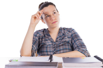 Estudiando.
