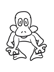 Jumping sweet little cute frog jump