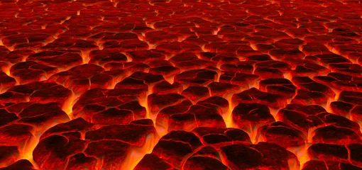 Fotobehang Hell Lava © idcde