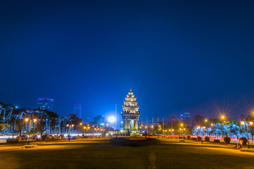 Fototapeta na wymiar Independence Monument,Phnom penh,Cambodia.