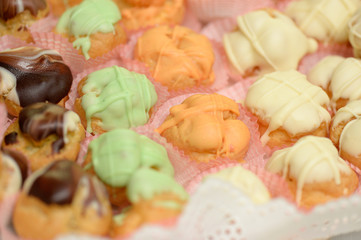 close up with sweets