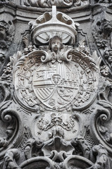 Barroco, escudo del antiguo Hospicio de Madrid, Pedro de Ribera