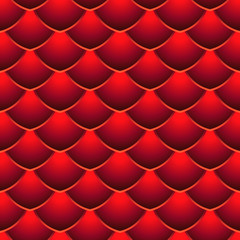 Red Dragon Scale Seamless Pattern