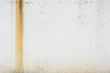 old concrete wall whitewashed with streaks of rust © stockshishkin