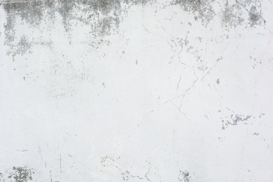 Concrete Wall In Whitewash