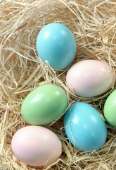 Fototapeta na wymiar Decoration with easter eggs