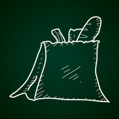 Simple doodle of a shopping bag