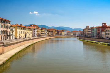 Fototapeta premium Pisa city skyline , Italy