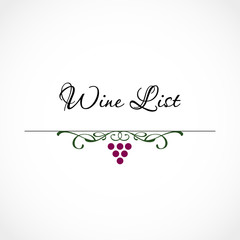 Wine list