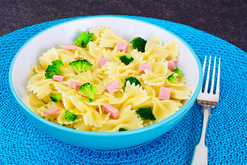 Pasta, Sausage and Broccoli Diet Food