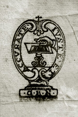 SIGILLO SU MANOSCRITTO ANTICO