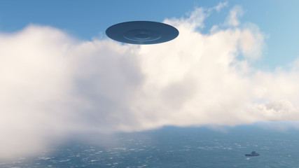 UFOs in the clouds
