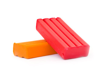 clay isolated on white