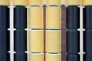colorful raw silk thread