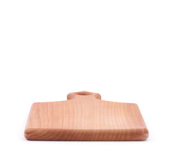 Cutting board on white