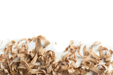 Wood shavings background