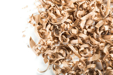 Wood shavings background