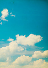 Blue sky grunge background