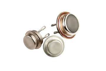 transistors isolated on white