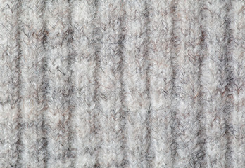White Knitted Wool