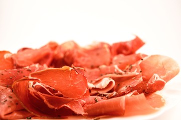 Typical Spanish 'Jamon Serrano' snack
