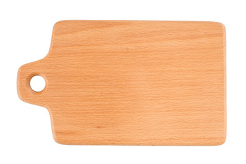 Cutting board isolated on white background