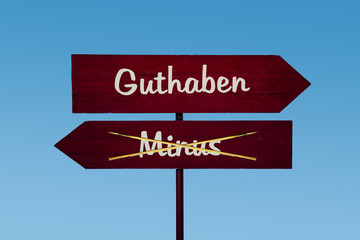 Schild 48 - Guthaben