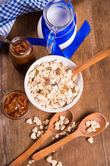 muesli with confiture