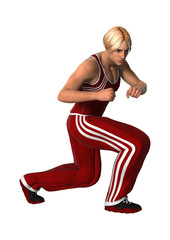 Young Man Exercising