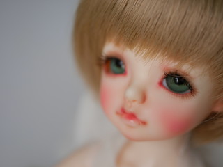 Blue eyes of the doll