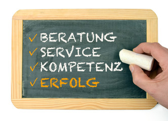 Beratung Service Kompetenz Erfolg