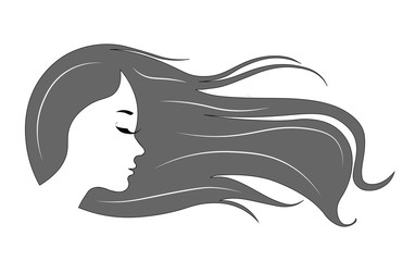 Woman sketch silhouette