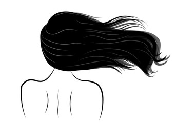 Woman sketch silhouette