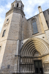 Fototapeta na wymiar Girona Cathedral, Spain