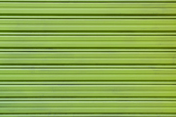 Close up Green Alloy Shutter Door background texture