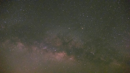 milky way in starry night