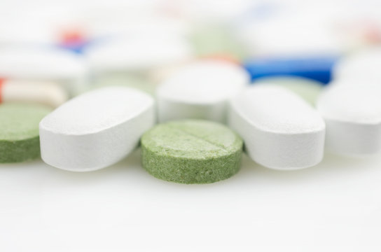 Heap of medicine pills