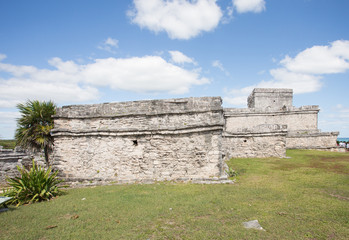 Fototapeta premium Part of the temple complex at Tulum Mexico