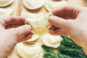 hand made delicious dumplings (varenyky)