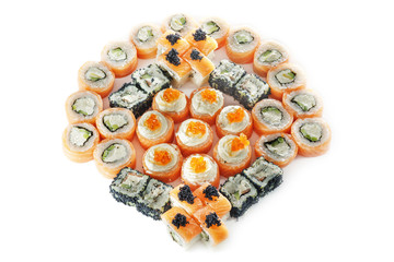 Different types of sushes