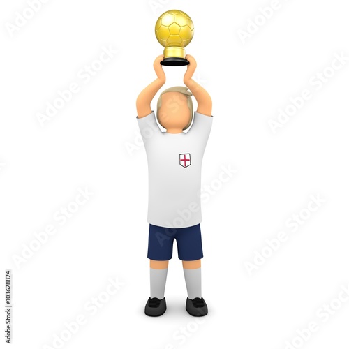"Englische Fußballer mit Pokal" Stock photo and royalty-free images on